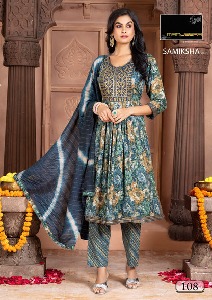 Samiksha Vol 2 Manjeera Fancy Readymade Pant Style Suits