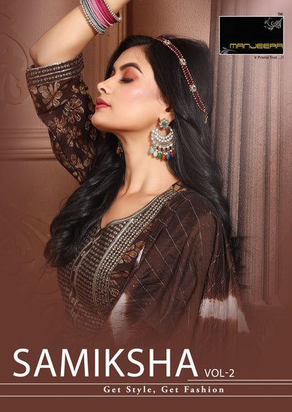 Samiksha Vol 2 Manjeera Fancy Readymade Pant Style Suits