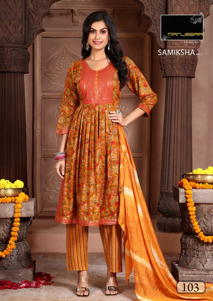 Samiksha Vol 2 Manjeera Fancy Readymade Pant Style Suits