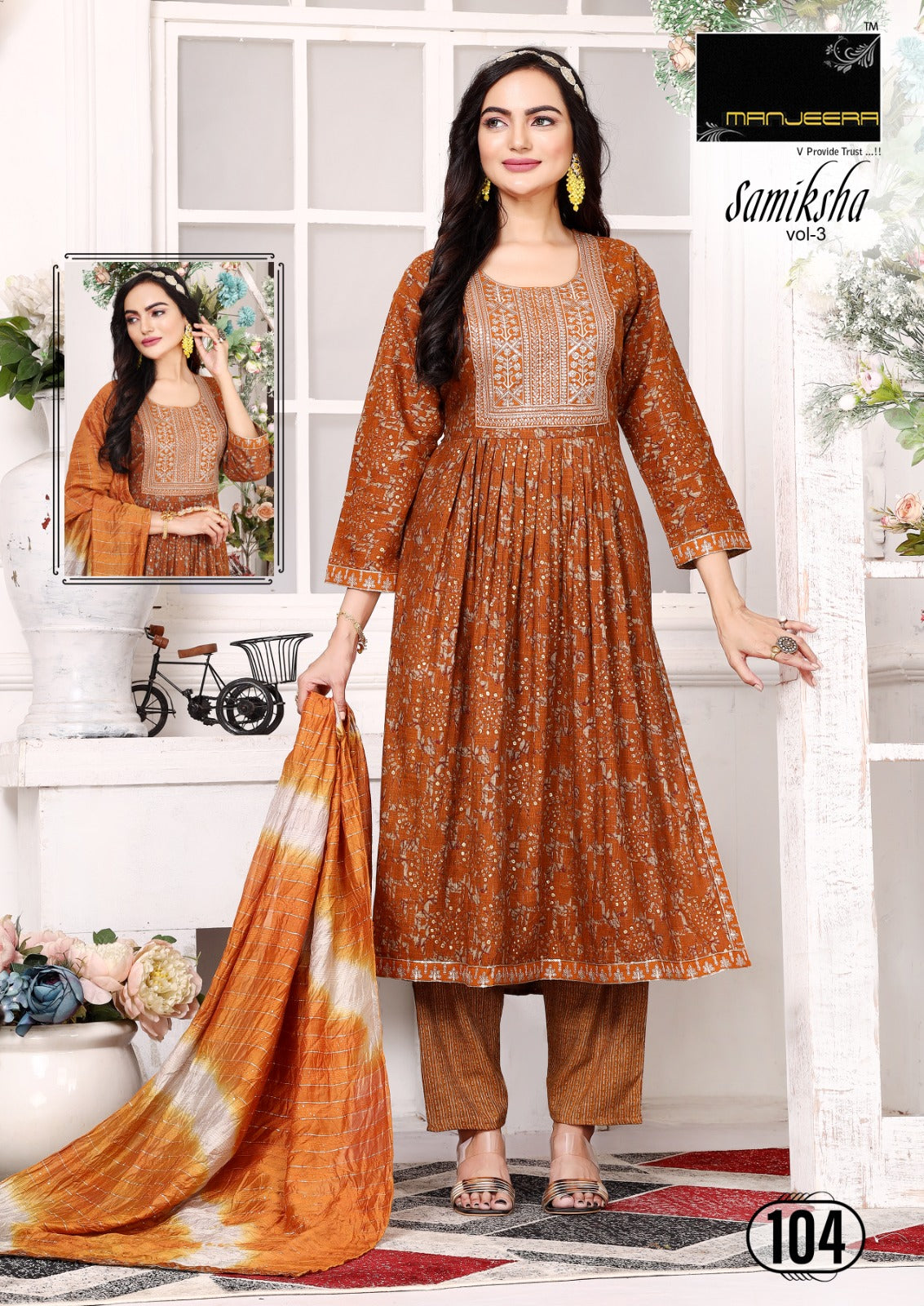 Samiksha Vol 3 Manjeera Capsule Readymade Pant Style Suits