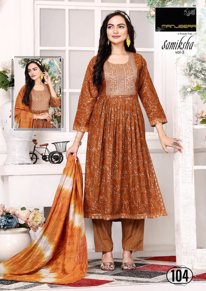 Samiksha Vol 3 Manjeera Capsule Readymade Pant Style Suits