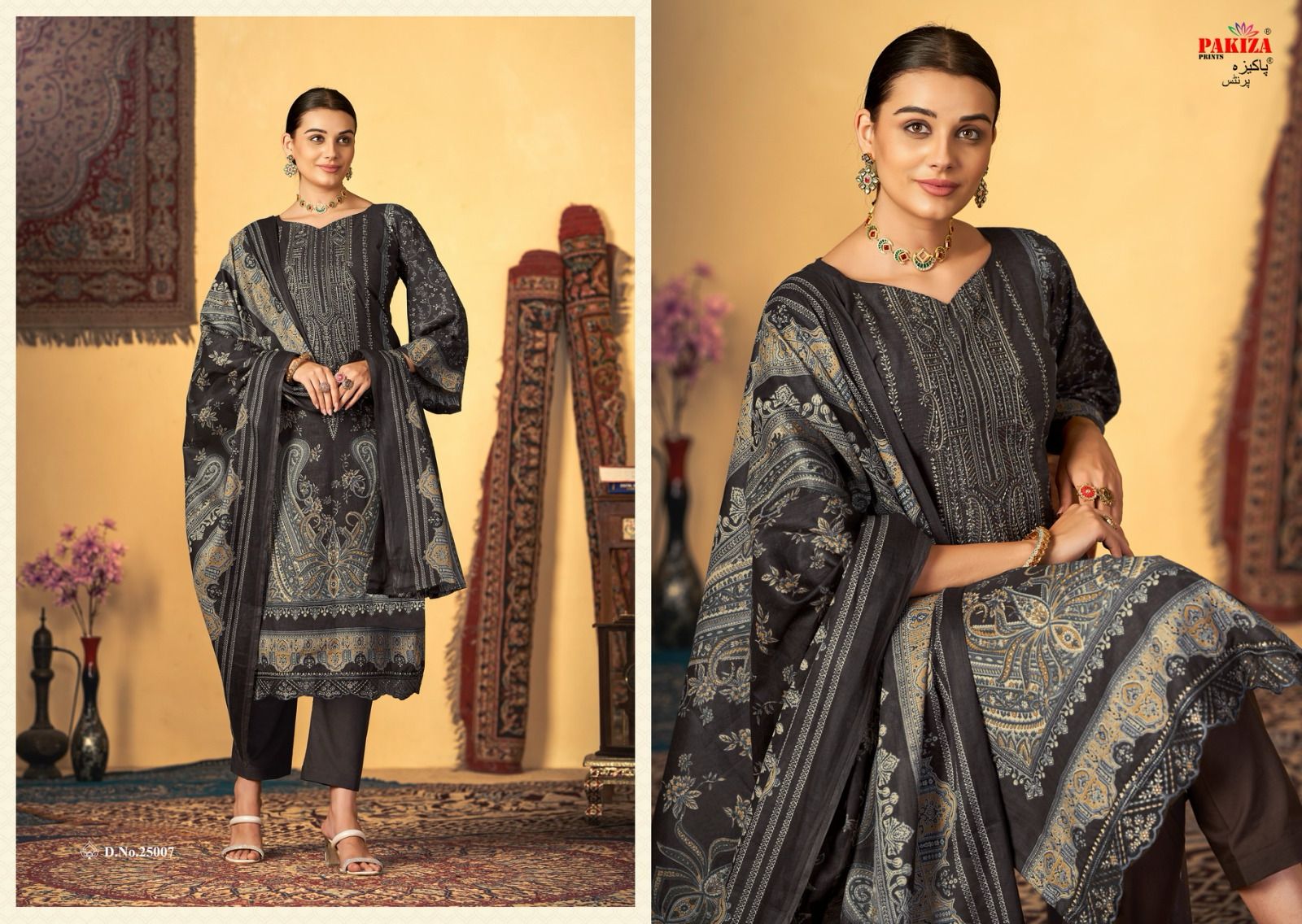 Sana Saba Vol 25 Pakiza Prints Lawn Cotton Karachi Salwar Suits