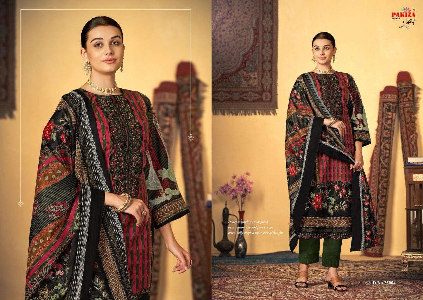 Sana Saba Vol 25 Pakiza Prints Lawn Cotton Karachi Salwar Suits