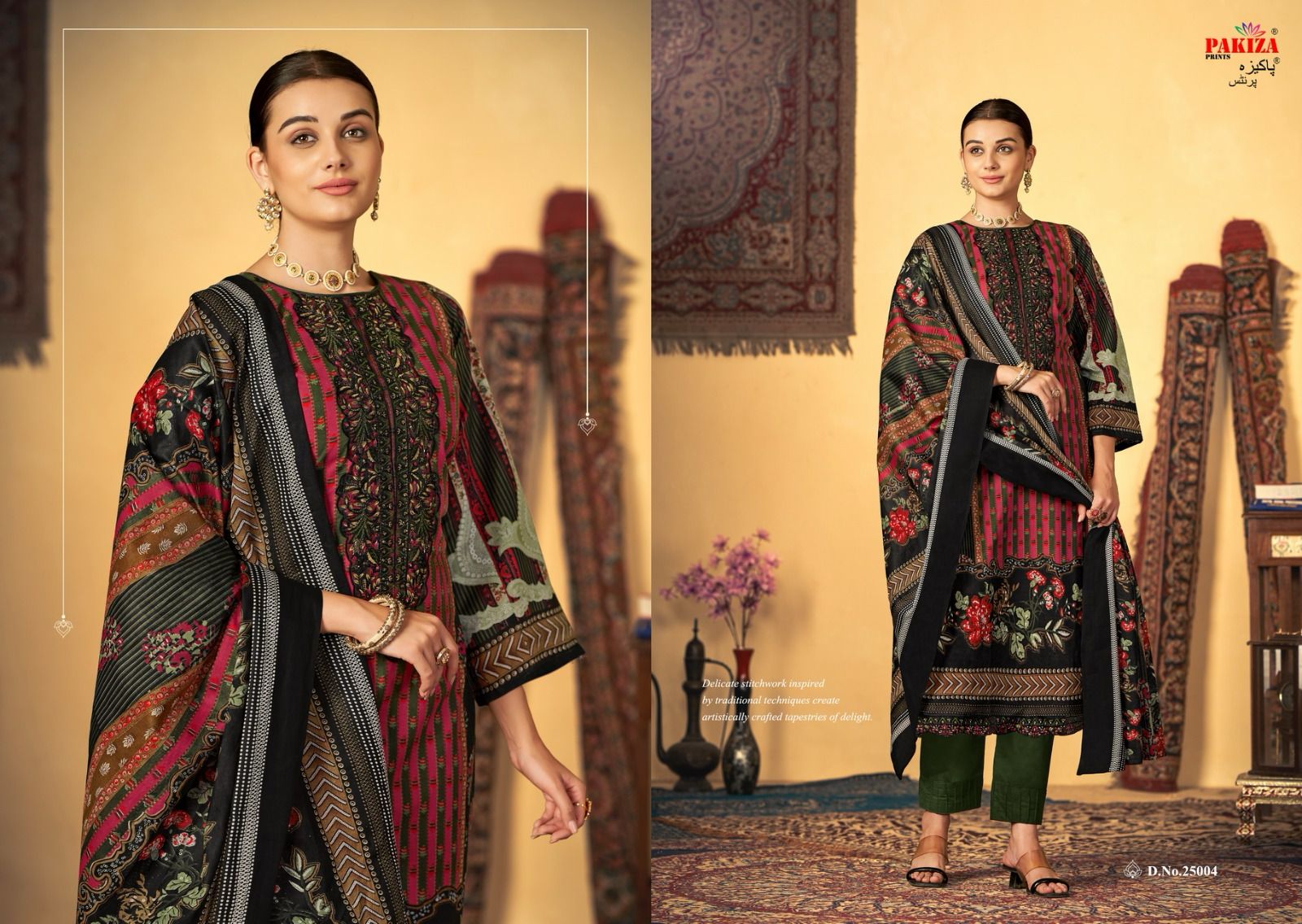 Sana Saba Vol 25 Pakiza Prints Lawn Cotton Karachi Salwar Suits