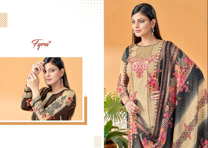Sana Safina Fyra Soft Cotton Karachi Salwar Suits
