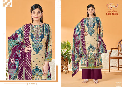 Sana Safina Fyra Soft Cotton Karachi Salwar Suits