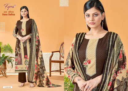 Sana Safina Fyra Soft Cotton Karachi Salwar Suits