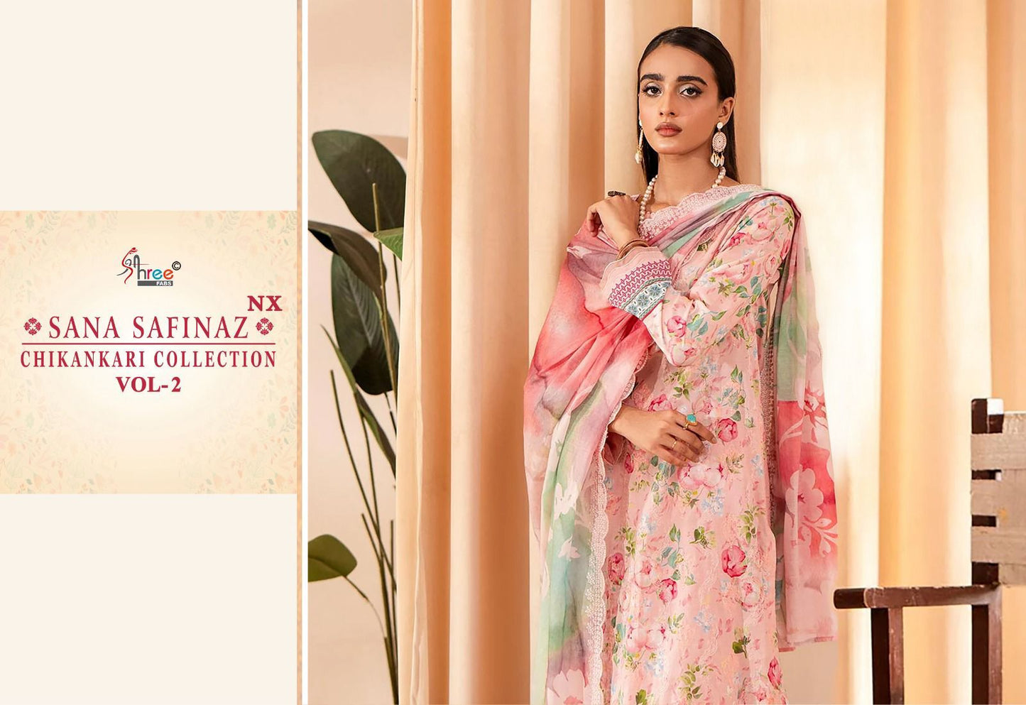 Sana Safinaz Chikankari Vol 2-Nx Shree Fabs Cotton Pakistani Salwar Suits