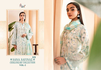 Sana Safinaz Chikankari Vol 2-Nx Shree Fabs Cotton Pakistani Salwar Suits