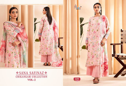 Sana Safinaz Chikankari Vol 2 Shree Fabs Cotton Pakistani Salwar Suits