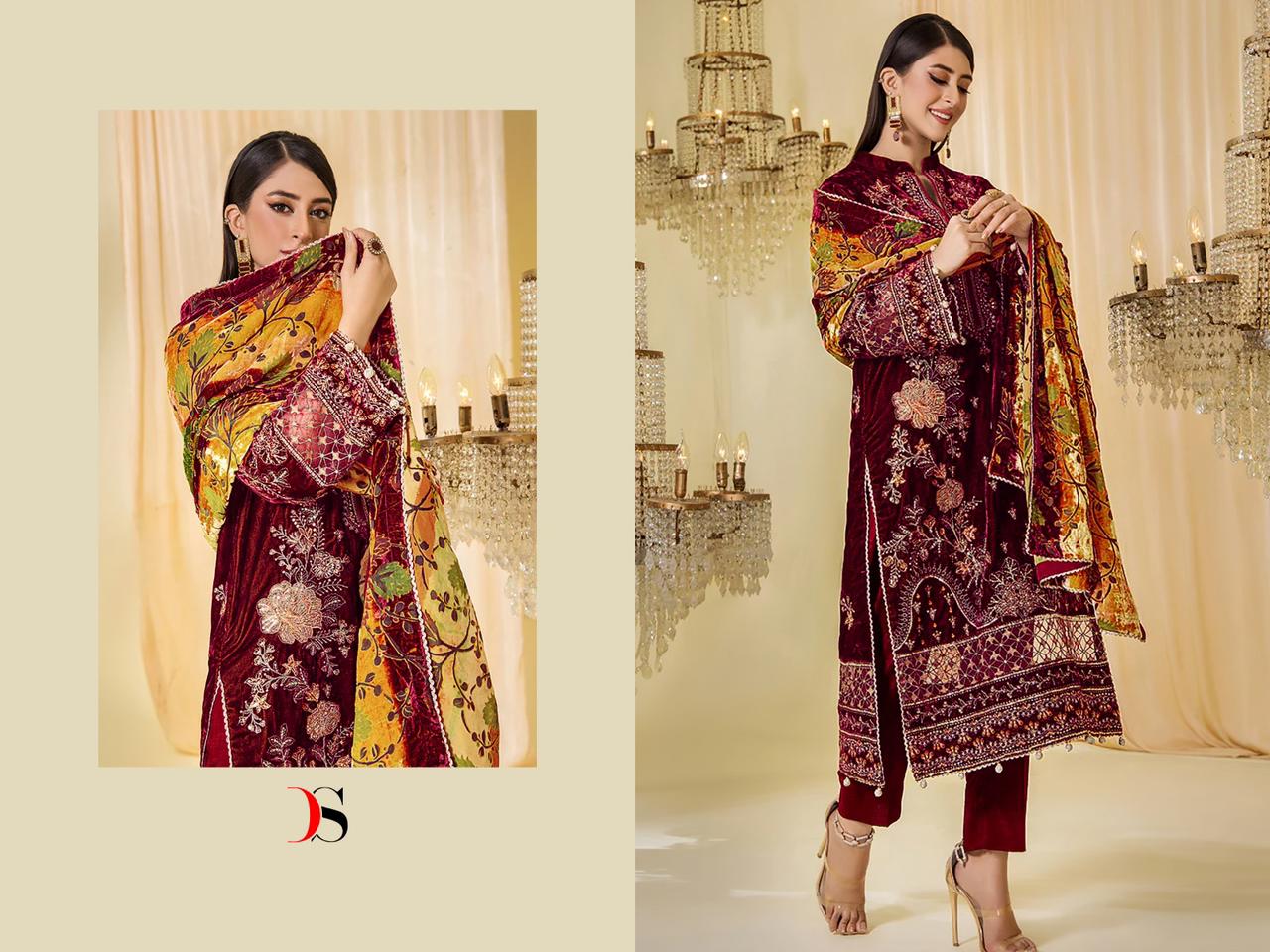Sana Safinaz Deepsy Velvet Suits