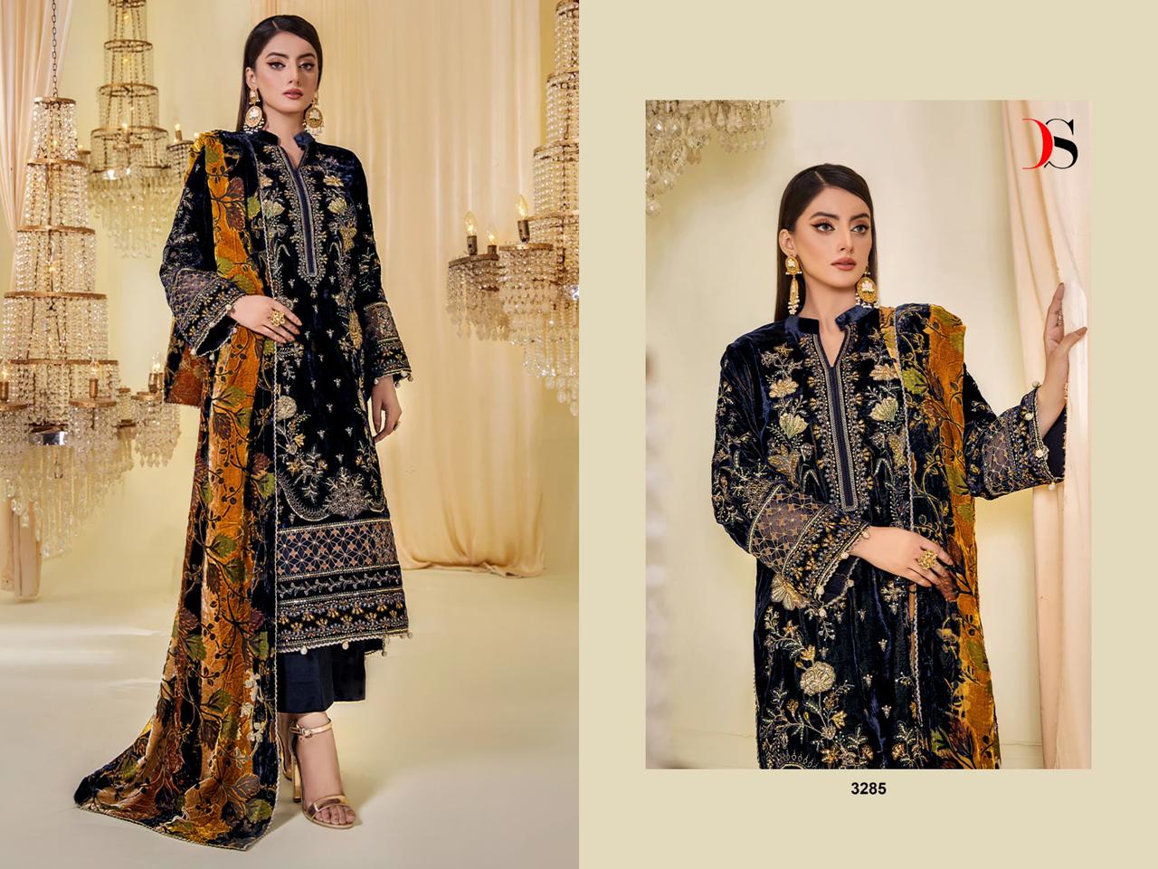 Sana Safinaz Deepsy Velvet Suits