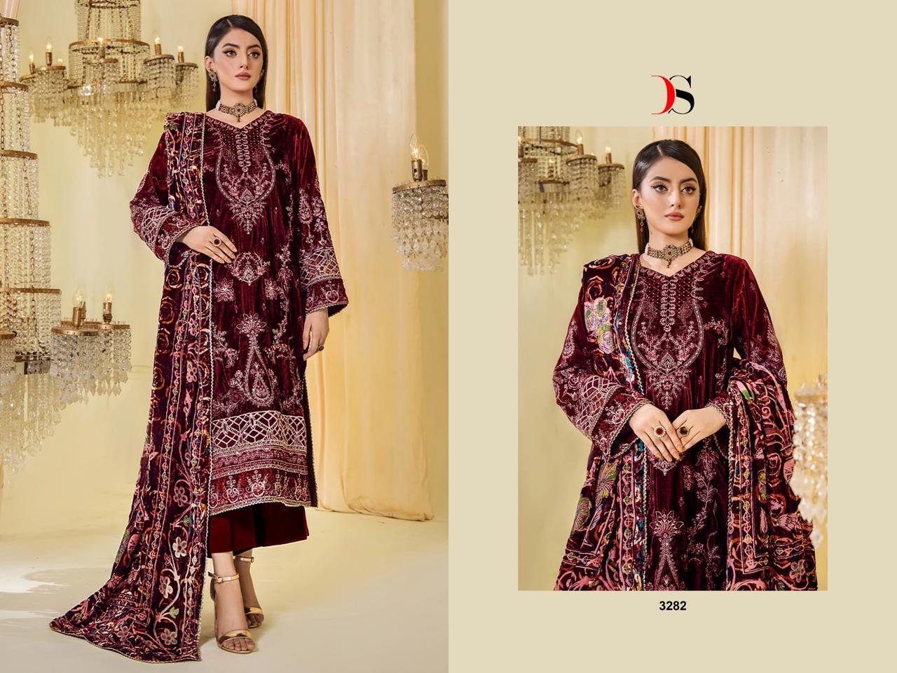 Sana Safinaz Deepsy Velvet Suits