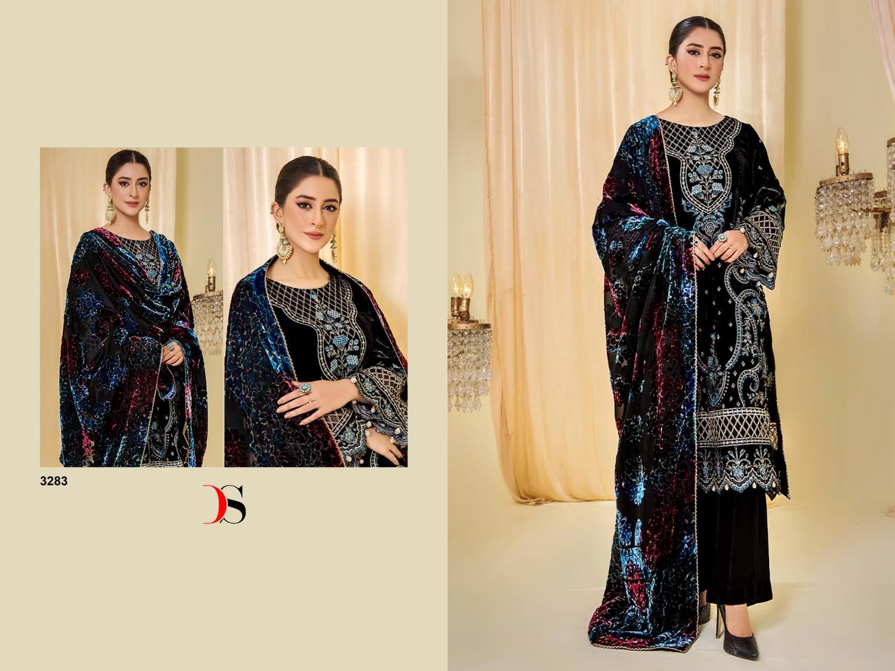 Sana Safinaz Deepsy Velvet Suits