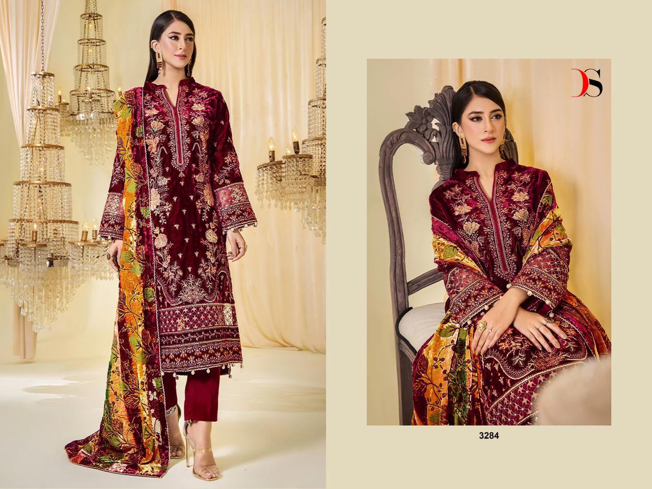 Sana Safinaz Deepsy Velvet Suits