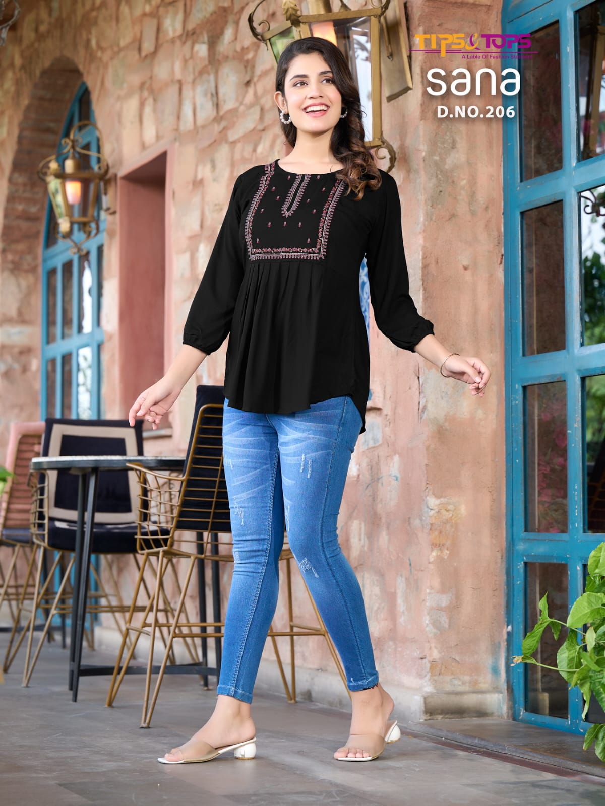 Sana Vol 2 Tips Tops Rayon Stylish Short Tops