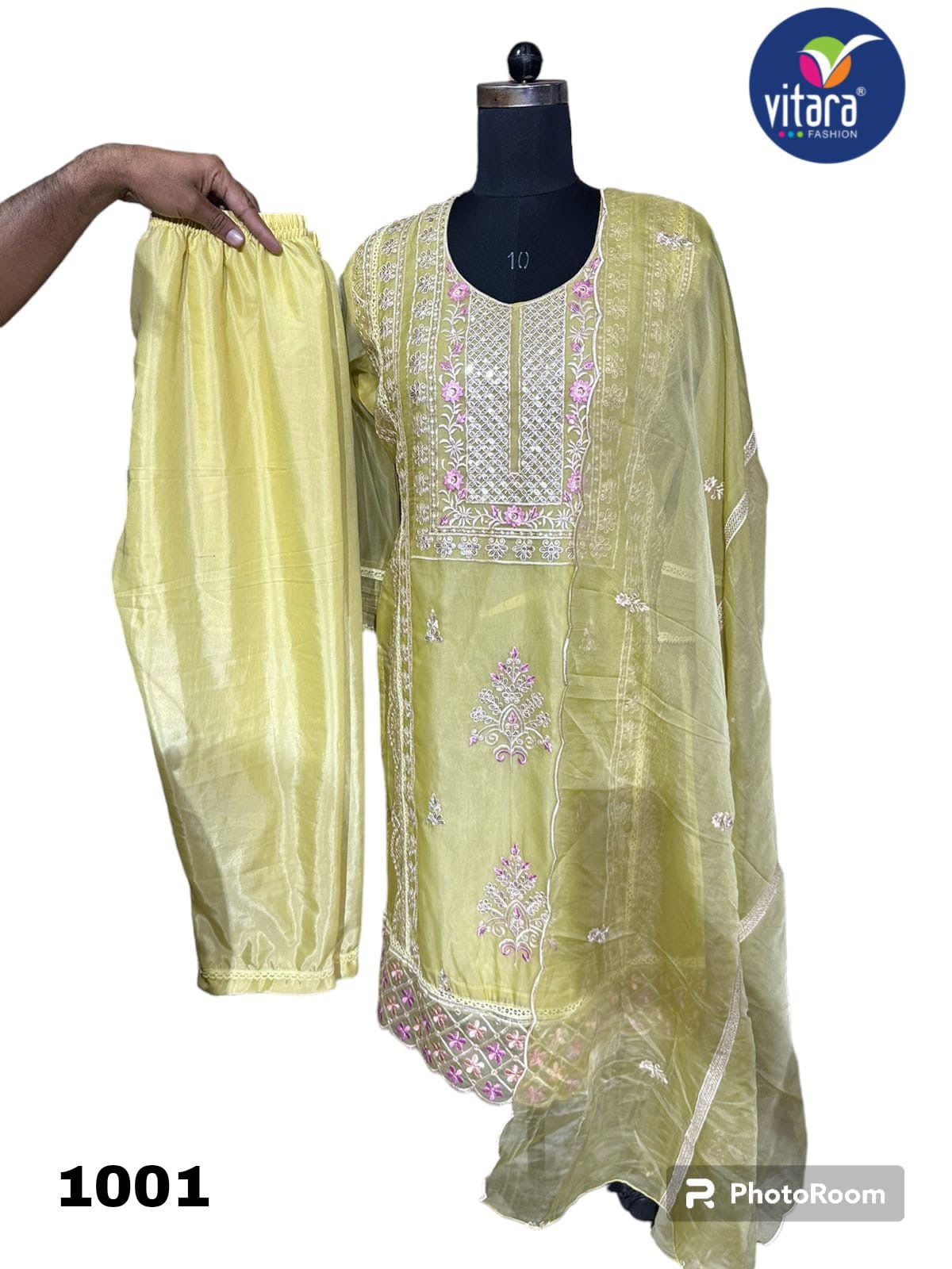 Sanaya Vitara Organza Readymade Pant Style Suits