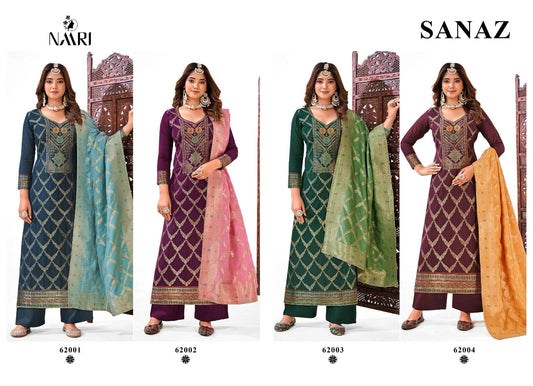 Sanaz Naari Muslin Pant Style Suits