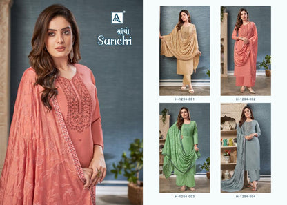 Sanchi Alok Viscose Modal Plazzo Style Suits