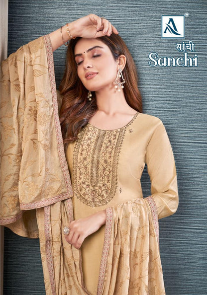 Sanchi Alok Viscose Modal Plazzo Style Suits