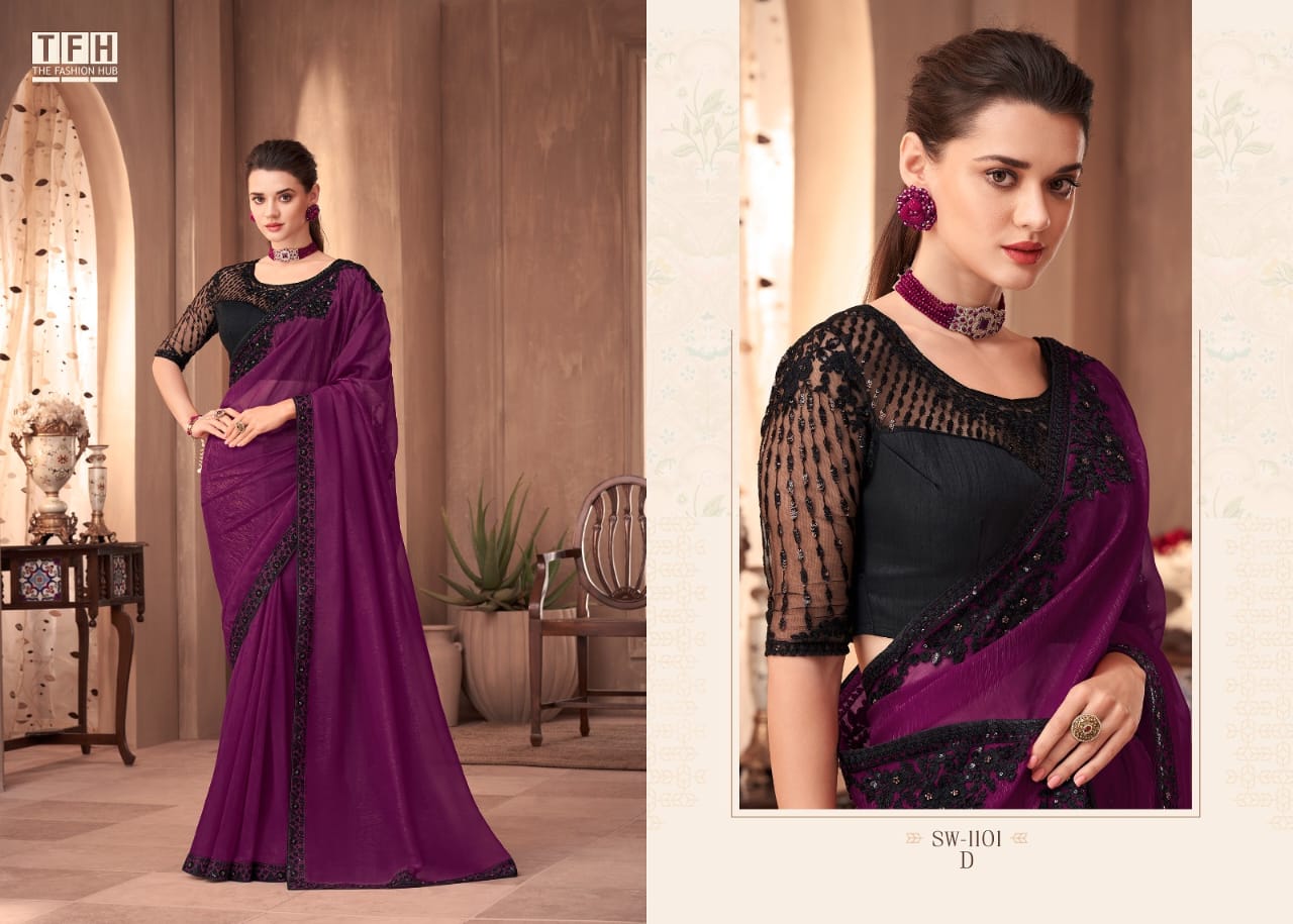 Sandalwood Hit-1101 Tfh Silk Sarees