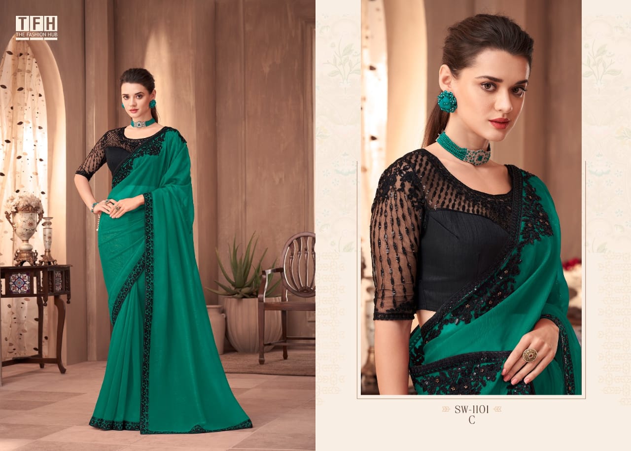 Sandalwood Hit-1101 Tfh Silk Sarees