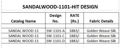Sandalwood Hit-1101 Tfh Silk Sarees