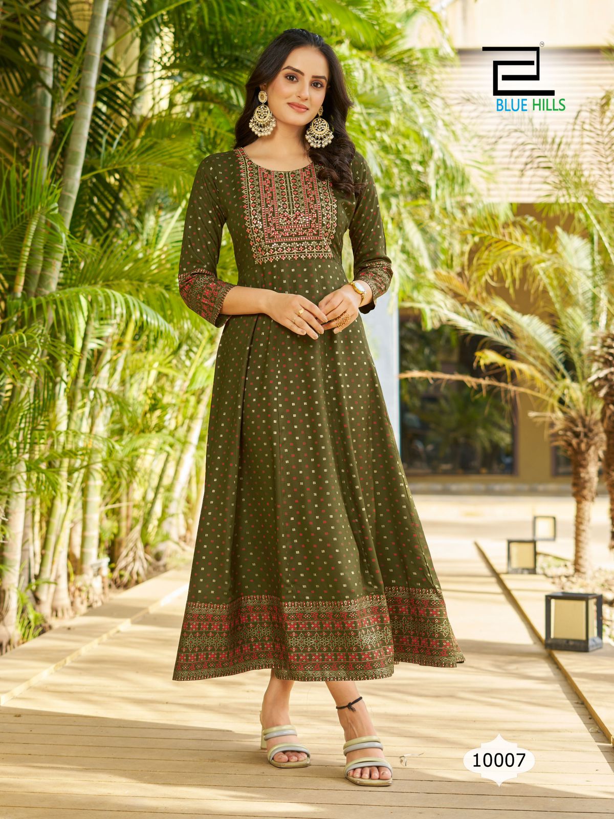 Sandwich Vol 10 Blue Hills Rayon 14Kg Anarkali Kurtis