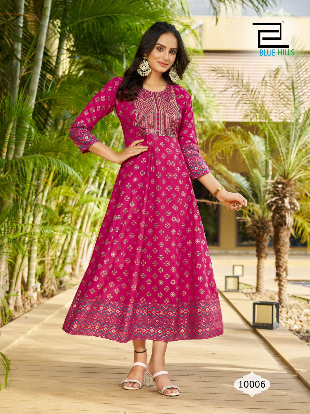 Sandwich Vol 10 Blue Hills Rayon 14Kg Anarkali Kurtis