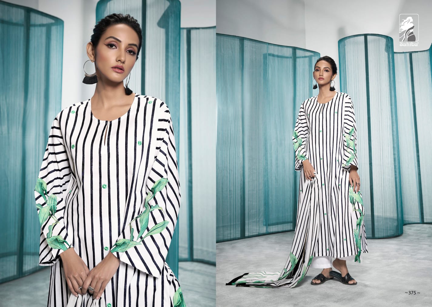 Sangam Sahiba Cotton Lawn Pant Style Suits