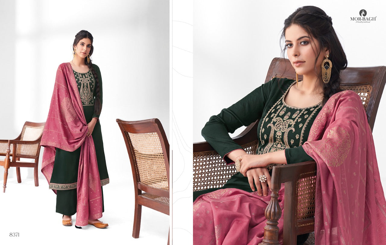 Sangeet Mor Bagh Silk Plazzo Style Suits