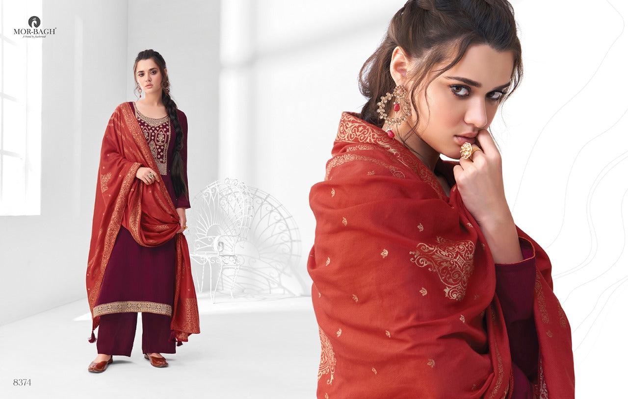 Sangeet Mor Bagh Silk Plazzo Style Suits