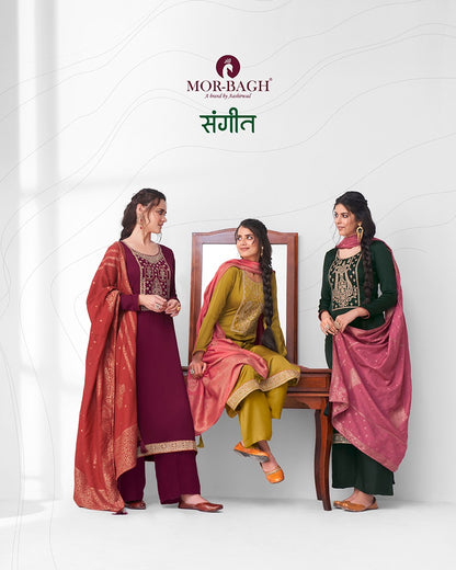 Sangeet Mor Bagh Silk Plazzo Style Suits
