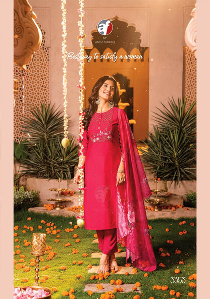 Sangeet Vol 4 Af Viscose Readymade Pant Style Suits