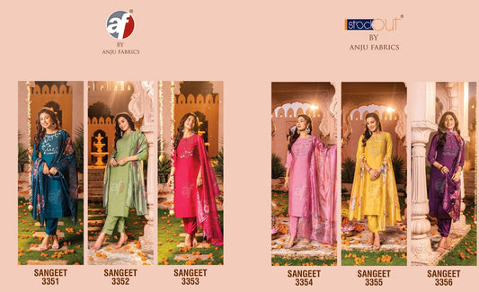 Sangeet Vol 4 Af Viscose Readymade Pant Style Suits