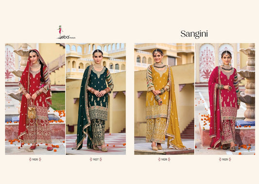 Sangini Eba Lifestyle Silk Readymade Plazzo Style Suits