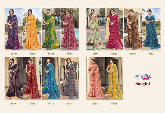 Sangini Vipul Georgette Sarees