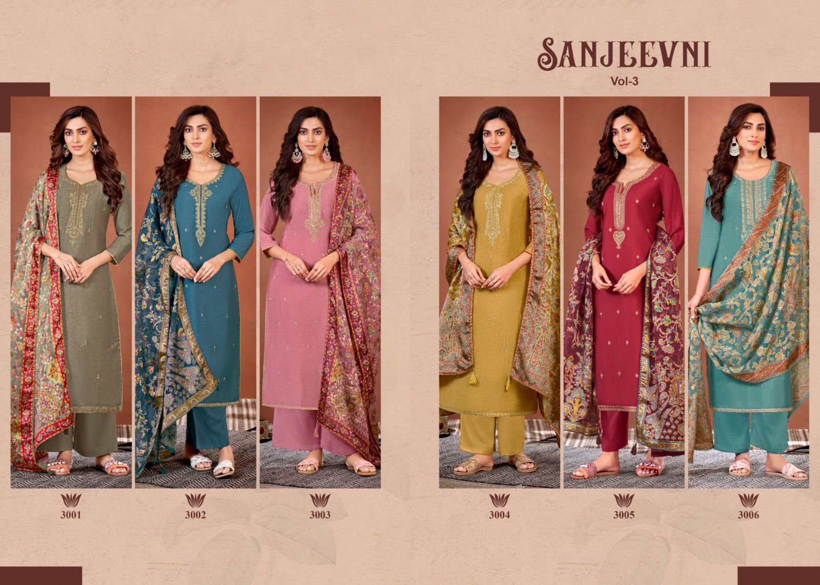 Sanjeevni Vol 3 Salvi Fashion Modal Silk Pant Style Suits