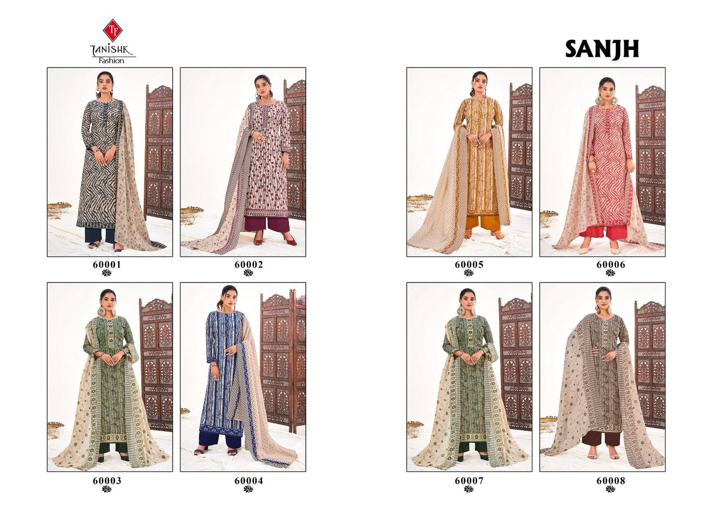 Sanjh Tanishk Fashion Cotton Pant Style Suits