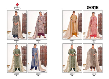 Sanjh Tanishk Fashion Cotton Pant Style Suits