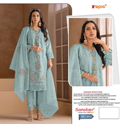 Sanober-3012 Fepic Organza Pakistani Readymade Suits
