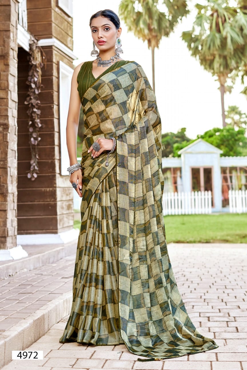 Sanvika2 5D Designer Chiffon Sarees Kavya Style Plus