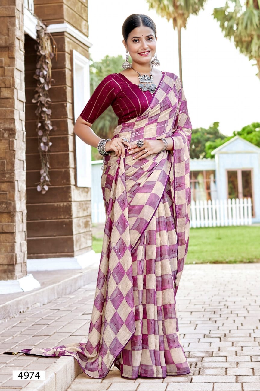 Sanvika-2 5D Designer Chiffon Sarees