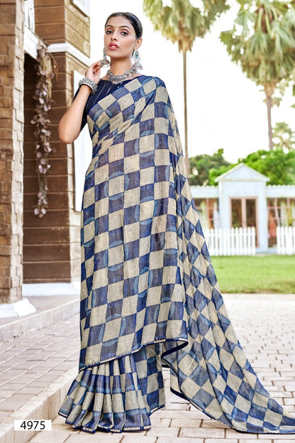 Sanvika-2 5D Designer Chiffon Sarees