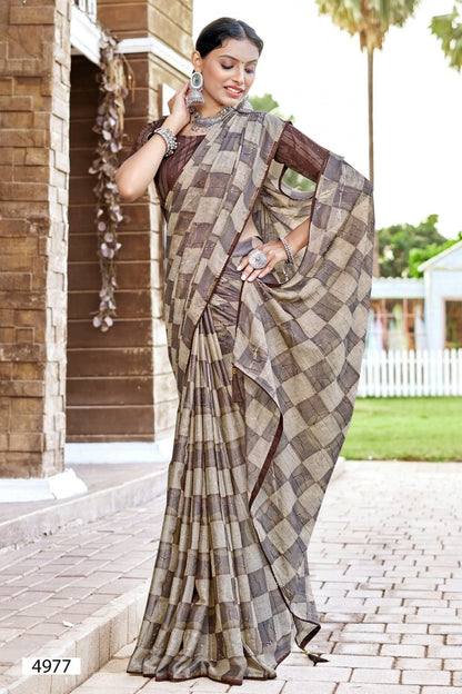 Sanvika-2 5D Designer Chiffon Sarees