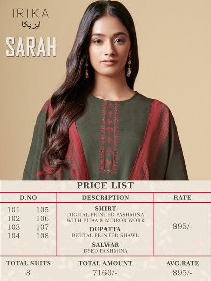 Sarah Irika Pashmina Suits