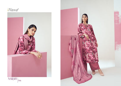 Sarah Itrana Muslin Plazzo Style Suits