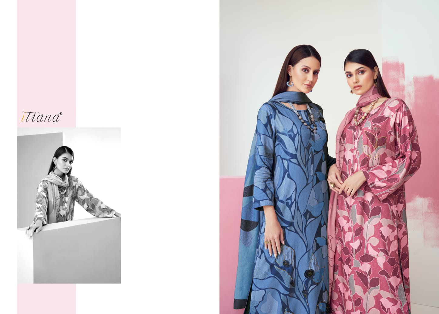 Sarah Itrana Muslin Plazzo Style Suits