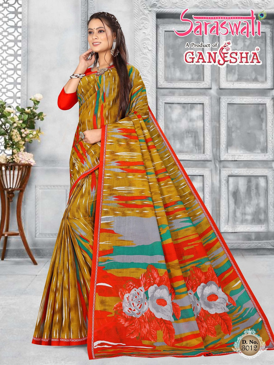 Saraswati Vol 3 Ganesha Cotton Sarees