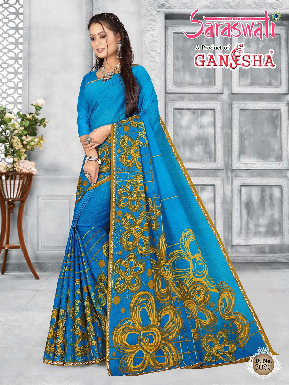 Saraswati Vol 3 Ganesha Cotton Sarees